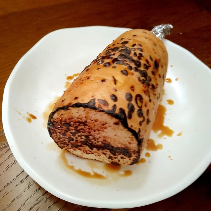 キャンプに!大胆・簡単!長芋の炙り醤油焼き